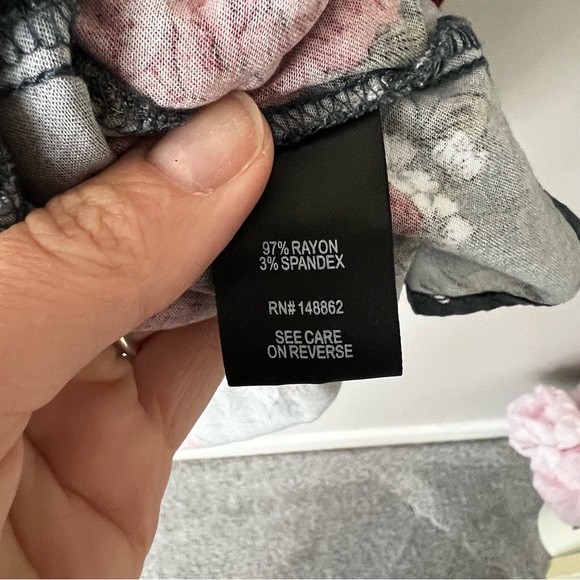 Torrid | Blue Floral Chalis Skater Dress Sz. 1 - Picture 6 of 6